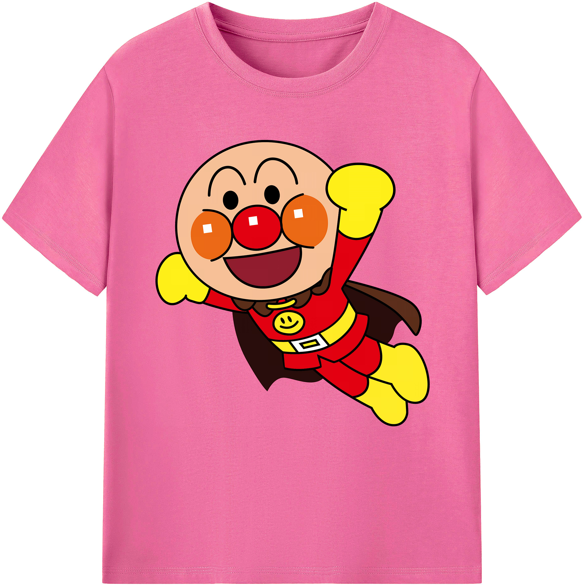 （画像用） アンパンマン Anpanman レディースカジュアルプリントTシャツ（綿100％）